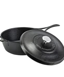 Blacklock 4 Quart Lightweight Cast Iron Deep Skillet With Lid