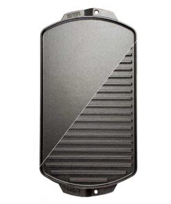 19 x 9.5 Inch Seasoned Cast Iron Reversible Grill/Griddle