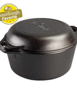 5 Quart Cast Iron Double Dutch Oven
