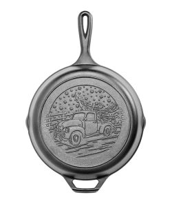 10.25 Inch Seasoned Cast Iron Holiday Truck Skillet