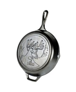 Wildlife Series? 10.25 Inch Cast Iron Deer Skillet
