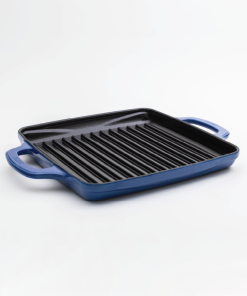 USA Enamel 11 Inch Enameled Cast Iron Grill Pan